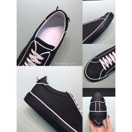 Givenchy Black Leather Lace Up Casual Shoes For Men 