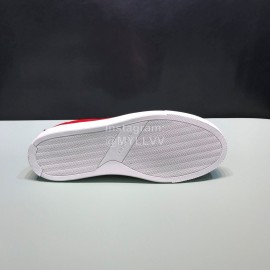 Givenchy Patent Leather Lace Up Casual Shoes For Men Red