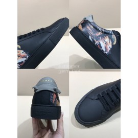 Givenchy Tiger Printed Leather Casual Shoes For Men Black