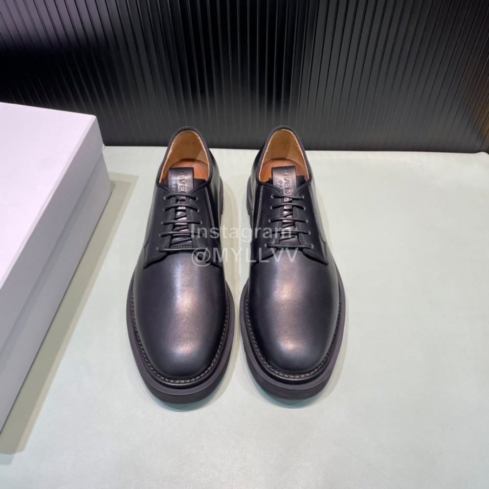 Givenchy Black Leather Lace Up Business Shoes For Men 
