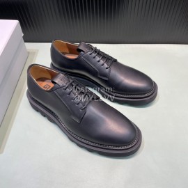 Givenchy Black Leather Lace Up Business Shoes For Men 