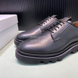 Givenchy Black Leather Lace Up Business Shoes For Men 