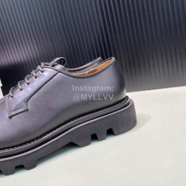 Givenchy Black Leather Lace Up Business Shoes For Men 
