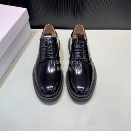 Givenchy Leather Lace Up Business Shoes Black For Men 