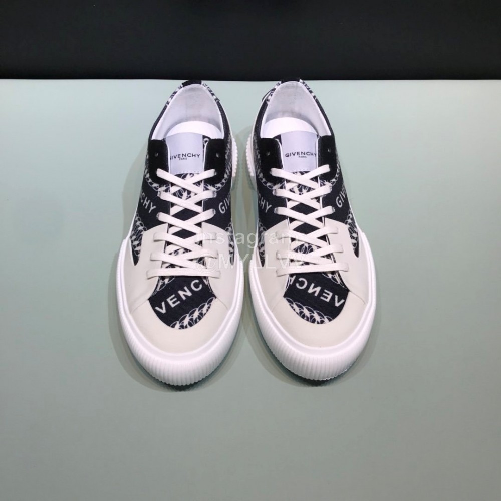 Givenchy Fashion Embroidery Canvas Shoes For Men And Women Black