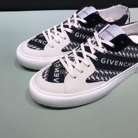Givenchy Fashion Embroidery Canvas Shoes For Men And Women Black