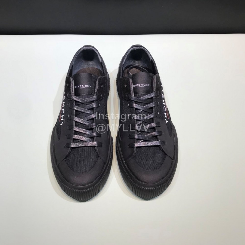 Givenchy Fashion Embroidery Canvas Shoes For Men Black