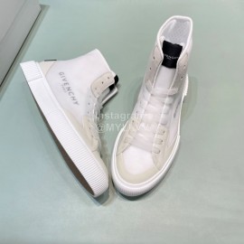 Givenchy Fashion Letter Transparent High Top Sneakers For Men And Women Beige