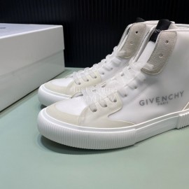 Givenchy Fashion Letter Transparent High Top Sneakers For Men And Women Beige