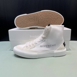 Givenchy Fashion Letter Transparent High Top Sneakers For Men And Women Beige