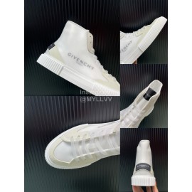 Givenchy Fashion Letter Transparent High Top Sneakers For Men And Women Beige