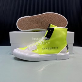 Givenchy Fashion Letter Transparent High Top Sneakers For Men And Women Yellow