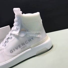 Givenchy New Transparent Casual High Top Sneakers For Men White