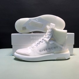 Givenchy New Transparent Casual High Top Sneakers For Men White