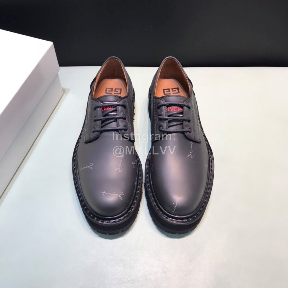 Givenchy Black Leather Business Shoes For Men