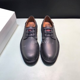 Givenchy Black Leather Business Shoes For Men