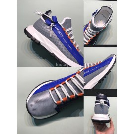 Givenchy Mesh Leather Thick Soled Sneakers For Men Blue