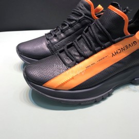 Givenchy Mesh Leather Thick Soled Sneakers For Men Orange