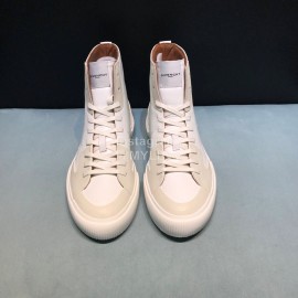 Givenchy Leather High Top Sneakers For Men White