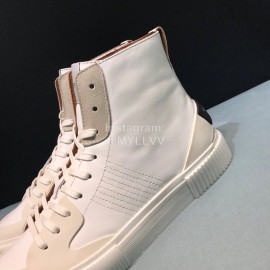 Givenchy Leather High Top Sneakers For Men White