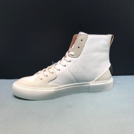 Givenchy Leather High Top Sneakers For Men White