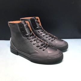 Givenchy Leather High Top Sneakers For Men Black