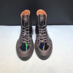 Givenchy Leather High Top Sneakers Black For Men 