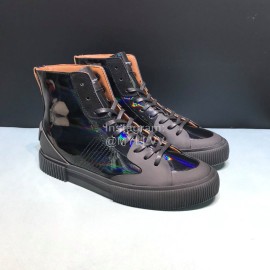 Givenchy Leather High Top Sneakers Black For Men 