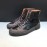 Givenchy Leather High Top Sneakers Black For Men 
