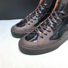 Givenchy Leather High Top Sneakers Black For Men 