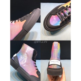 Givenchy Dazzle Color Leather High Top Sneakers For Men 