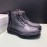 Givenchy Black Calf Leather Lace Up Boots For Men