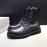 Givenchy Black Smooth Calf Leather Lace Up Boots For Men