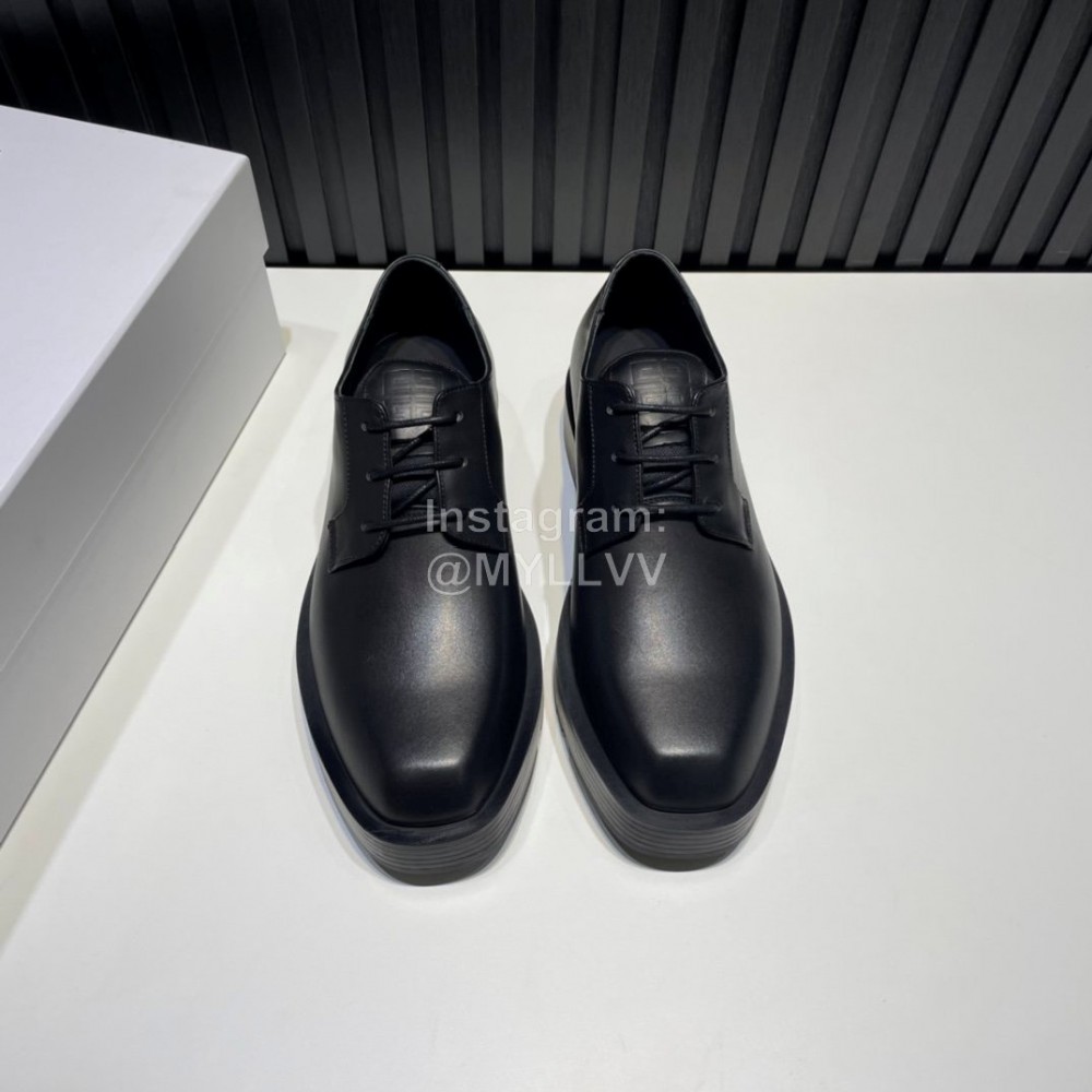 Givenchy Black Calf Leather Lace Up Business Shoes For Men