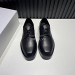 Givenchy Black Calf Leather Lace Up Business Shoes For Men
