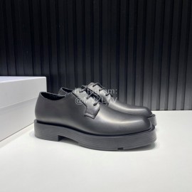 Givenchy Black Calf Leather Lace Up Business Shoes For Men