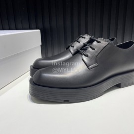 Givenchy Black Calf Leather Lace Up Business Shoes For Men