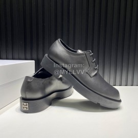Givenchy Black Calf Leather Lace Up Business Shoes For Men