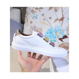 Givenchy White Silk Cowhide New Casual Shoes For Men And Women