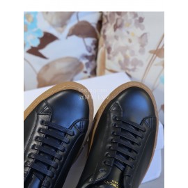 Givenchy Simple Black Silk Cowhide Casual Shoes For Men And Women