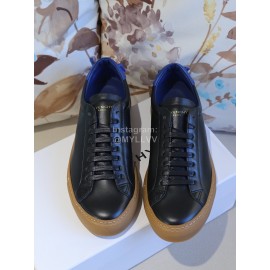 Givenchy Simple Black Silk Cowhide Casual Shoes For Men And Women
