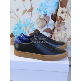 Givenchy Simple Black Silk Cowhide Casual Shoes For Men And Women