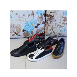 Givenchy Simple Black Silk Cowhide Casual Shoes For Men And Women