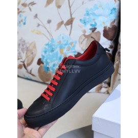 Givenchy Black Simple Silk Cowhide Casual Shoes For Men And Women
