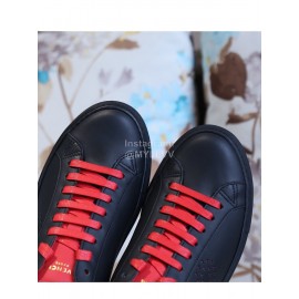 Givenchy Black Simple Silk Cowhide Casual Shoes For Men And Women