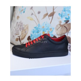 Givenchy Black Simple Silk Cowhide Casual Shoes For Men And Women