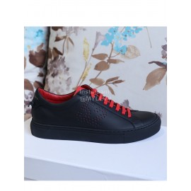 Givenchy Black Simple Silk Cowhide Casual Shoes For Men And Women