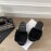 Givenchy Autumn Winter Soft Mink Hair Flat Heel Slippers For Women Black