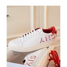 Givenchy New Leather Casual Shoes Red For Men And Women 