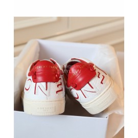 Givenchy New Leather Casual Shoes Red For Men And Women 